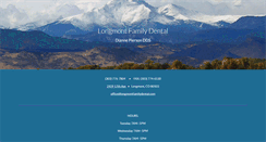Desktop Screenshot of longmontfamilydental.com